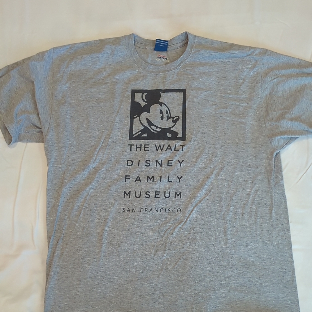Gray Short Sleeve Tee with Classic Mickey Design